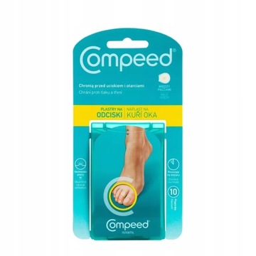 COMPEED, PLASTRY NA ODCISKI MIĘDZY PALCAMI, 10 SZTUK