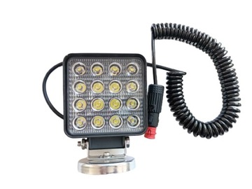 LAMPA ROBOCZA LED SAMOCHODOWA NA MAGNES, WTYCZKA GNIAZDA ZAPALNICZKI