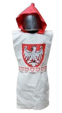 TUNIKA kostium Rycerza Polskiego 6-15 lat orzeł Jagiełło strój przebranie
