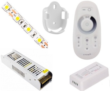ZESTAW 6m TASMA 360 LED BIALY CIEPLY 5050 PILOT +