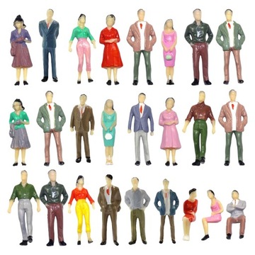 50 w skali 1:50 figurki ludzi, malowane