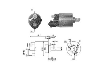 SPÍNAČ ELEKTROMAGNETICKÝ STARTÉR ERA ZM609