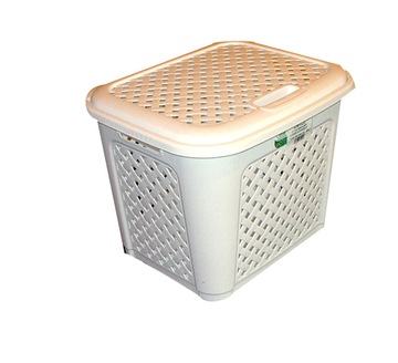 kosz na bieliznę Rattan 19 L BIAŁY