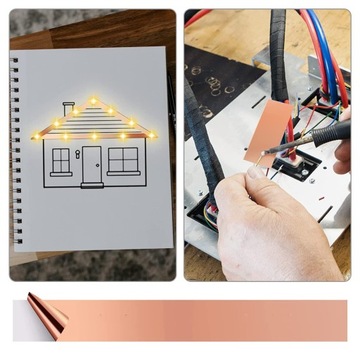 ЛЕНТА САМОКЛЕЯЩАЯСЯ МЕДНАЯ БАРЬЕРНАЯ ЛЕНТА ДЛЯ ГИТАРЫ И ЭМИ ЭКРАНИРОВАНИЯ 25М