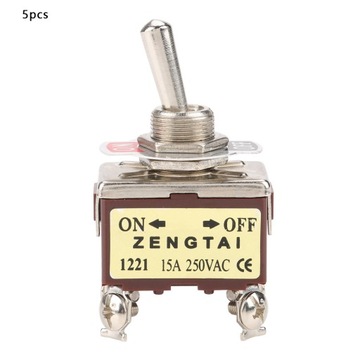 5X WŁĄCZNIK WYŁĄCZNIK PRZEŁĄCZNIK DŹWIGNIOWY HEBELKOWY ON-OFF 4PIN