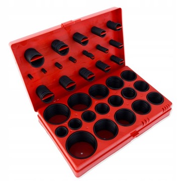 НАБОР МЕТРИЧЕСКИХ МАСЛОСТОЙКИХ УПЛОТНИТЕЛЬНЫХ КОЛЬЦЕВ 419 ШТ.