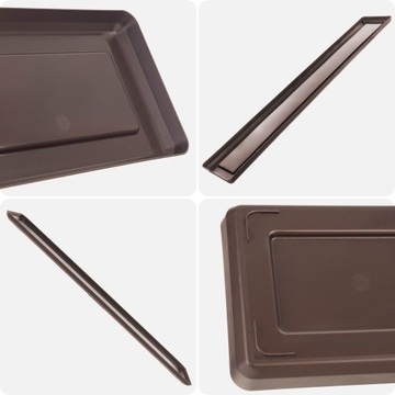 ПОДСТАВКА ДЛЯ ЦВЕТОЧНОГО ГОРШКА, ЦВЕТОЧНЫЙ ГОРШОК 80см, ПРЯМОУГОЛЬНЫЙ ПЛАСТИКОВЫЙ ПОДДОН MOKKA