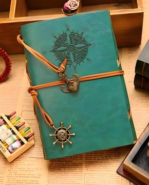КОЖАНЫЙ БЛОКНОТ Блокнот-планировщик Дневник путешественника Пиратский ретро