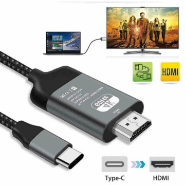 КАБЕЛЬНЫЙ АДАПТЕР КАБЕЛЬНЫЙ АДАПТЕР USB-C 3.1 TYPE C НА HDMI 4K MHL ТВ 200 см