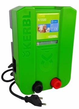 Pastuch elektryczny Elektryzator sieciowy Kerbl Titan N5500 moc 5,5 J