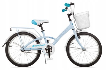 Польский велосипед для девочек 20 дюймов Roses Blue Pastel Польский производитель