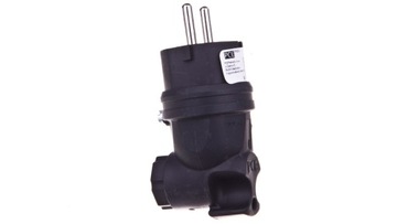 Wtyczka gumowa kątowa 10/16A 2P+Z 230V UNI-SCHUKO IP44 /pełna guma/ TAURUS