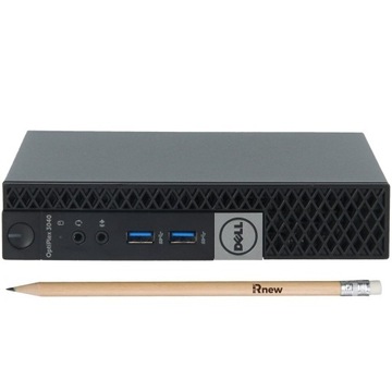 Mini komputer DELL 3040 Micro i3-6100T 8 GB 256 SSD Win10Pro Tiny biurowy