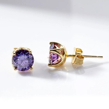 Серьги-пуссеты JoyceJelly 1CT 6,5 мм из муассанита S925