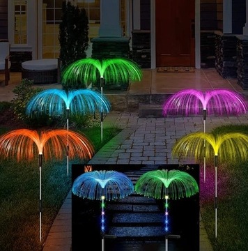 САДОВАЯ ЛАМПА MEDUSA RGB С ВОЛОКОННО-ОПТИЧЕСКИМ ДАТЧИКОМ, 2 шт.