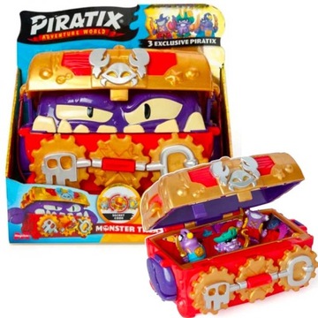 Сундук с сокровищами PIRATIX Monster + 3 эксклюзивные фигурки
