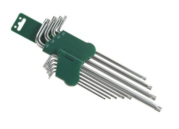 Klucze kątowe torx 9szt. bardzo długie 5-kt TS10-TS50 H16109S Jonnesway