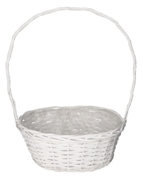 KOSZ WIKLINOWY KOSZE PREZENTOWE XXL BIAŁY DUŻY