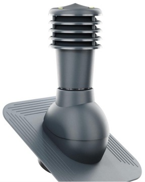 ВЕНТИЛЯЦИОННЫЙ КАМИН, диаметр 125 мм, под рубероидную черепицу