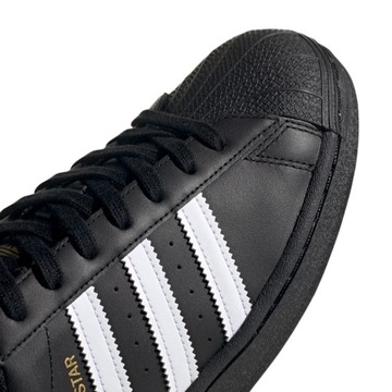 Buty męskie sportowe adidas Superstar Originals skórzane czarne 44