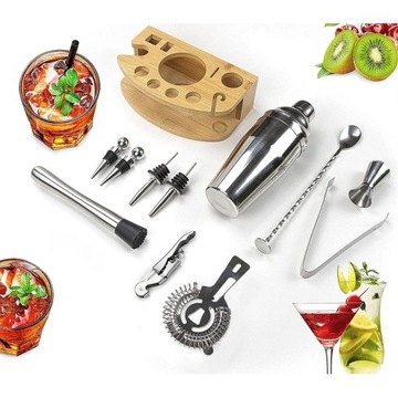 CHESTER барменский набор, шейкер, подставка, 12 шт.