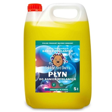 Płyn do Baniek Mydlanych 5 Litrów Bańki Mydlane
