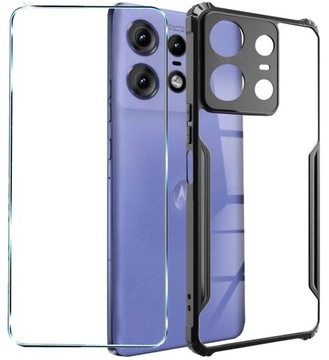 SZKŁO 9H + ETUI POKROWIEC OBUDOWA X-ARMOR CASE do MOTOROLA EDGE 50 PRO