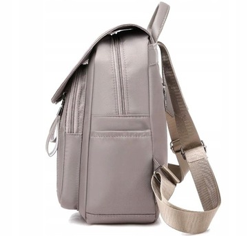 Рюкзак женский, элегантный, водонепроницаемый, вместительный, серая сумка через плечо 2в1, большой