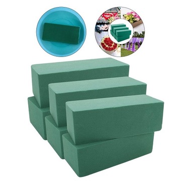 6 пенопластовых блоков Florist Florist для компоновки свежесрезанных цветов