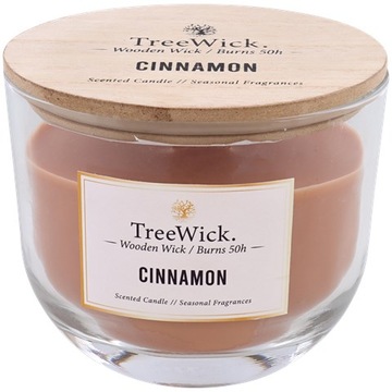 Świeca tradycyjna parafinowa Cinnamon TreeWick