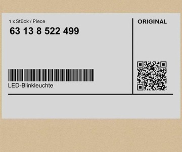 Lampa kierunkowskazu BMW