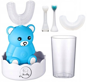 ЗВУКОВАЯ ЭЛЕКТРИЧЕСКАЯ ЗУБНАЯ ЩЕТКА ДЛЯ ДЕТЕЙ 360 HEELLY BEAR