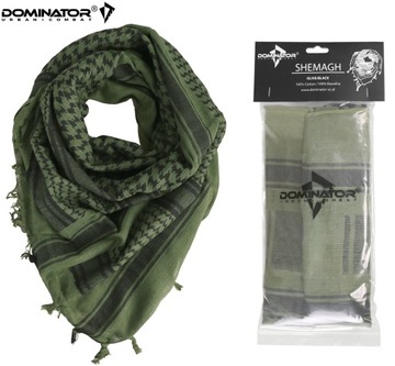 ARAFATKA CHUSTA KEFIJA SHEMAGH WOJSKOWA DOMINATOR 100X100 cm OLIVE BLACK