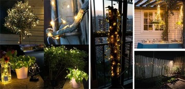 СВЕТОДИОДНЫЕ СОЛНЕЧНЫЕ ЛАМПЫ САДОВАЯ ГИРЛЕНД-ЦЕПЬ 20М ОГНИ САДОВЫЕ УКРАШЕНИЯ