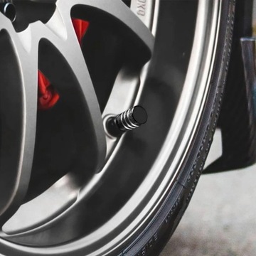 Nakrętki na wentyle samochodu DOWOLNY NAPIS LOGO Aluminiowe 4 sztuki GRAWER