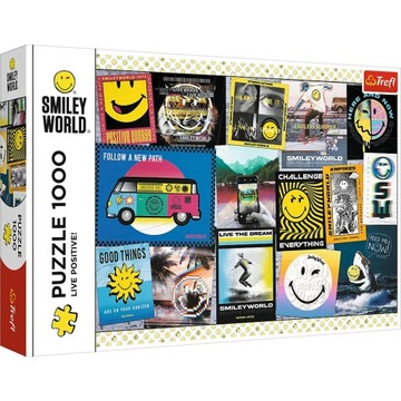 Puzzle tradycyjne 1000 Żyj pozytywnie Trefl