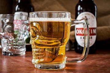 МОРДА ПИВНОЙ СТАКАН ЧЕРЕП 320МЛ