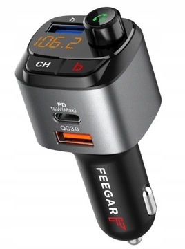 FM-передатчик Feegar Q100 Bluetooth QC 3.0 USB PD