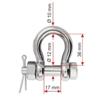 ШЕЙКЕЛЬ OMEGA M12 ГАЙКА НЕРЖАВЕЮЩАЯ ШПИНА A4