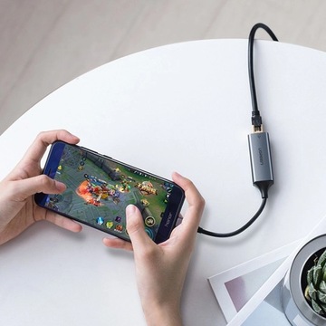 Внешняя сетевая карта Ugreen RJ45 — USB Type C (1000 Мбит/с/1 Гбит/с)Giga