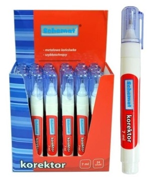 KOREKTOR Z METALOWĄ KOŃCÓWKĄ 7 ML (24SZT), SCHEMAT