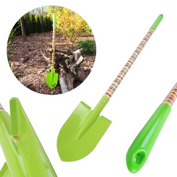 Лопата - садовый инструмент для детей - радужная ручка 73см