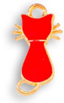 КУЛОН КОШКА ДЛЯ БРАСЛЕТА ОЖЕРЕЛЬЕ W774