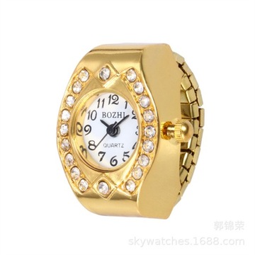 Creative anillos Finger Ring Watch Punk Mini