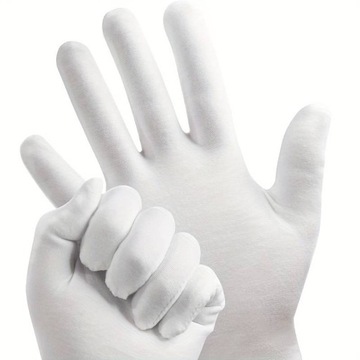 3 пары ПЕРЧАТОК КОСМЕТИЧЕСКИХ, ХЛОПКОВЫЕ, БЕЛЫЕ ПЕРЧАТКИ ДЛЯ УХОДА ЗА РУКАМИ