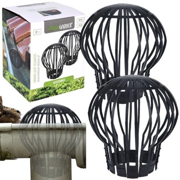 Желобовой фильтр из черного пластика, 2 шт.