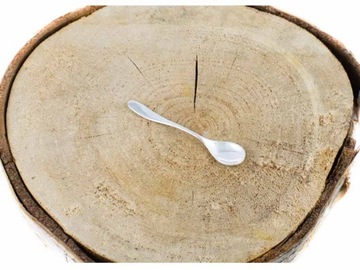 Серебряная ложка для крещения с гравировкой 925 пробы.