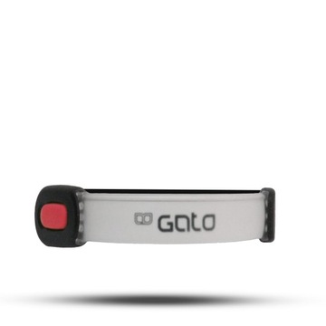Opaska na ramię GATO Sports Neon Led USB czerwona