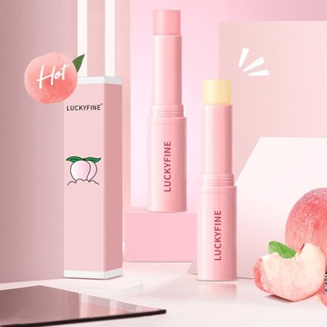 Стойкий бальзам для губ Peach Magic – изменение цвета под воздействием