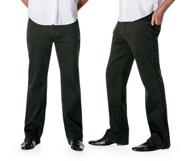 Klasyczne Spodnie Męskie Sztruksowe Bawełniane Sztruksy Bedford 059 W37 L32